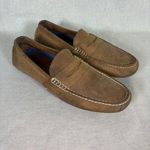 Polo Ralph Lauren Telly Sz 9D‎ Brown Leather Suede Casual Moccasin Driving Shoes